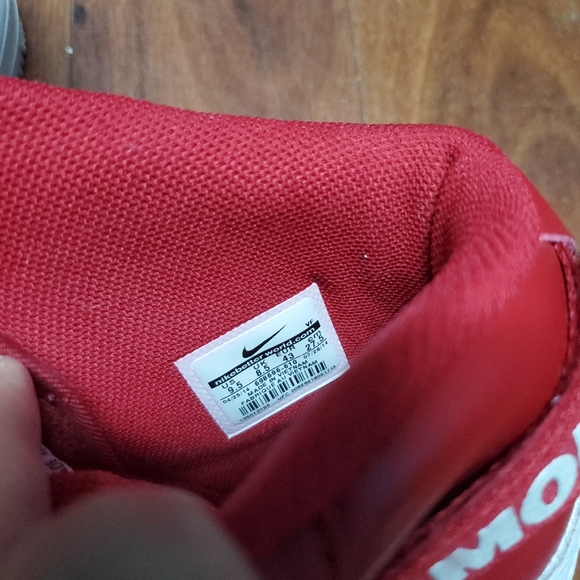 NIKE AIR FORCE 1 HIGH SUPREME WORLD FAMOUS SHOES 698696-610 MENS SIZE 9.5 RED - Picture 9 of 10